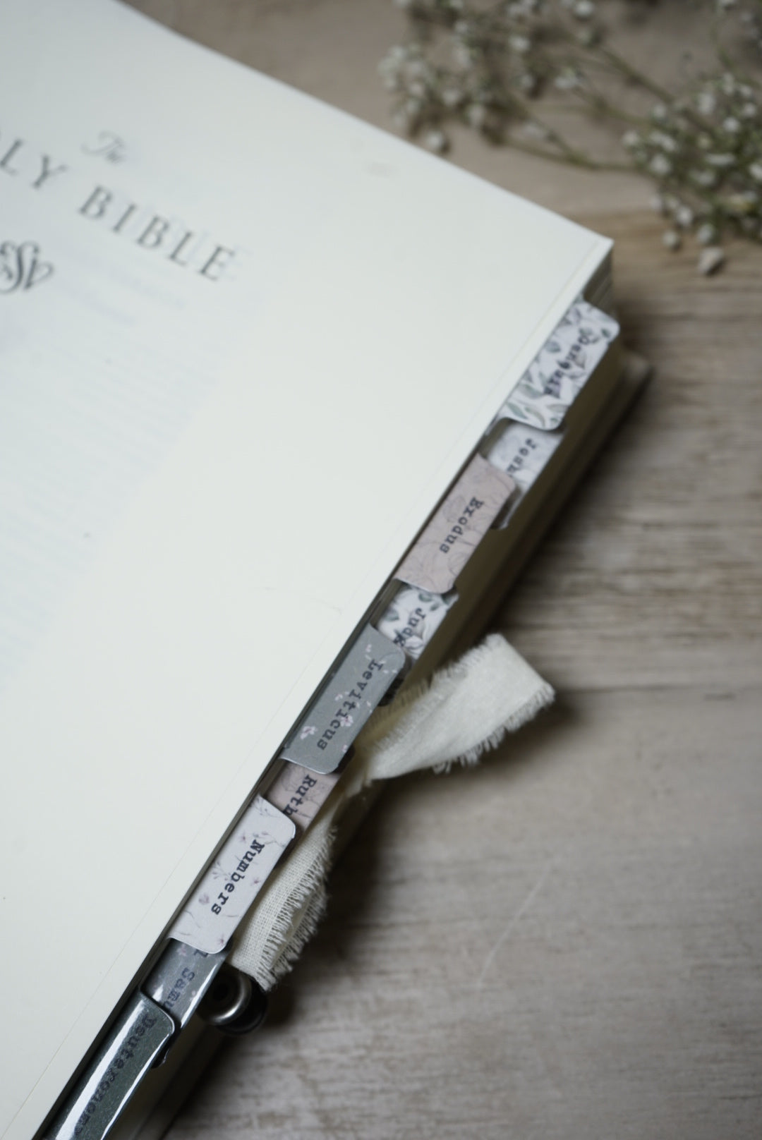 Floral Bible Book Tabs
