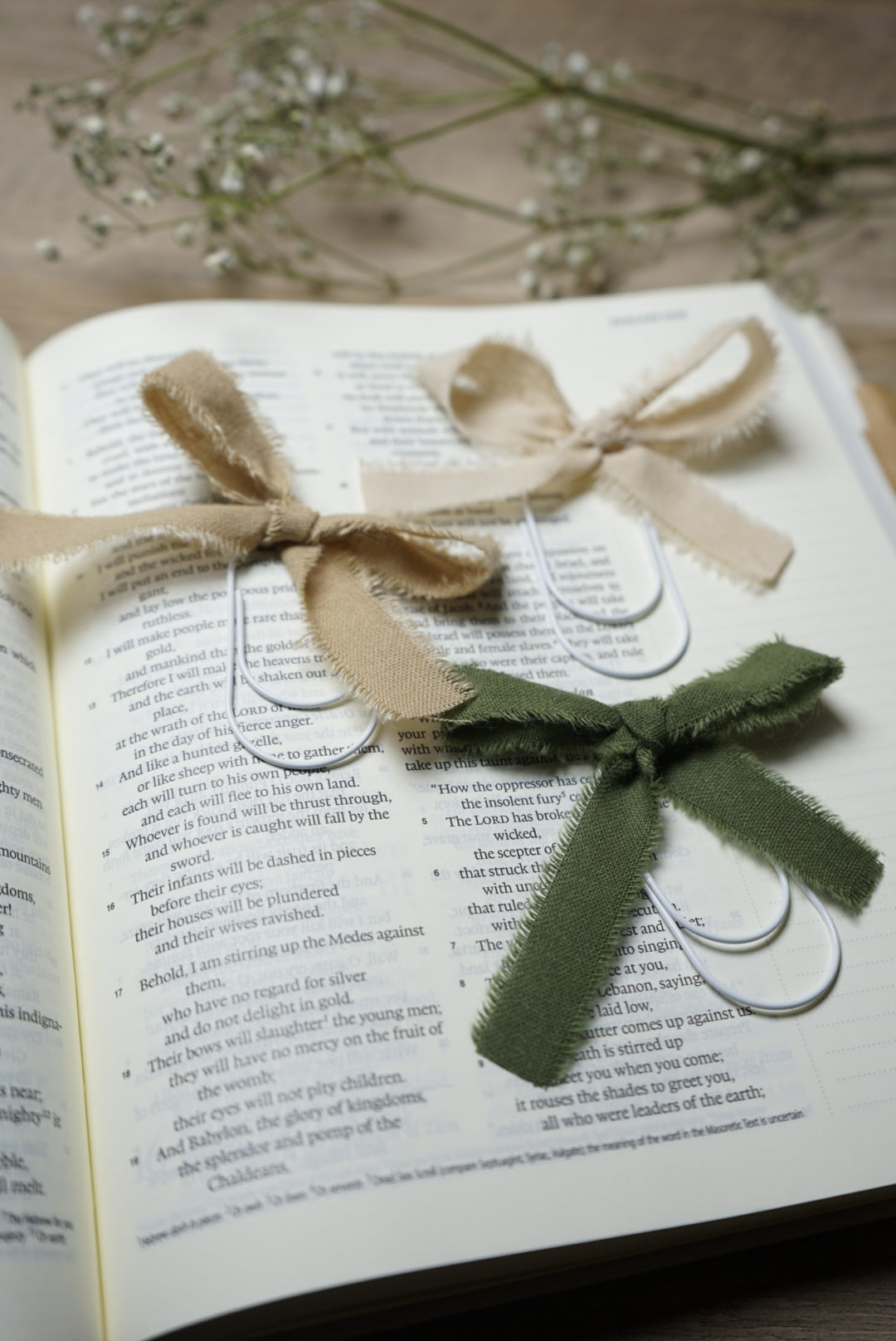 Ribbon Paper Clips – Set of 3 – 2 Inch Jumbo Bible Page Markers